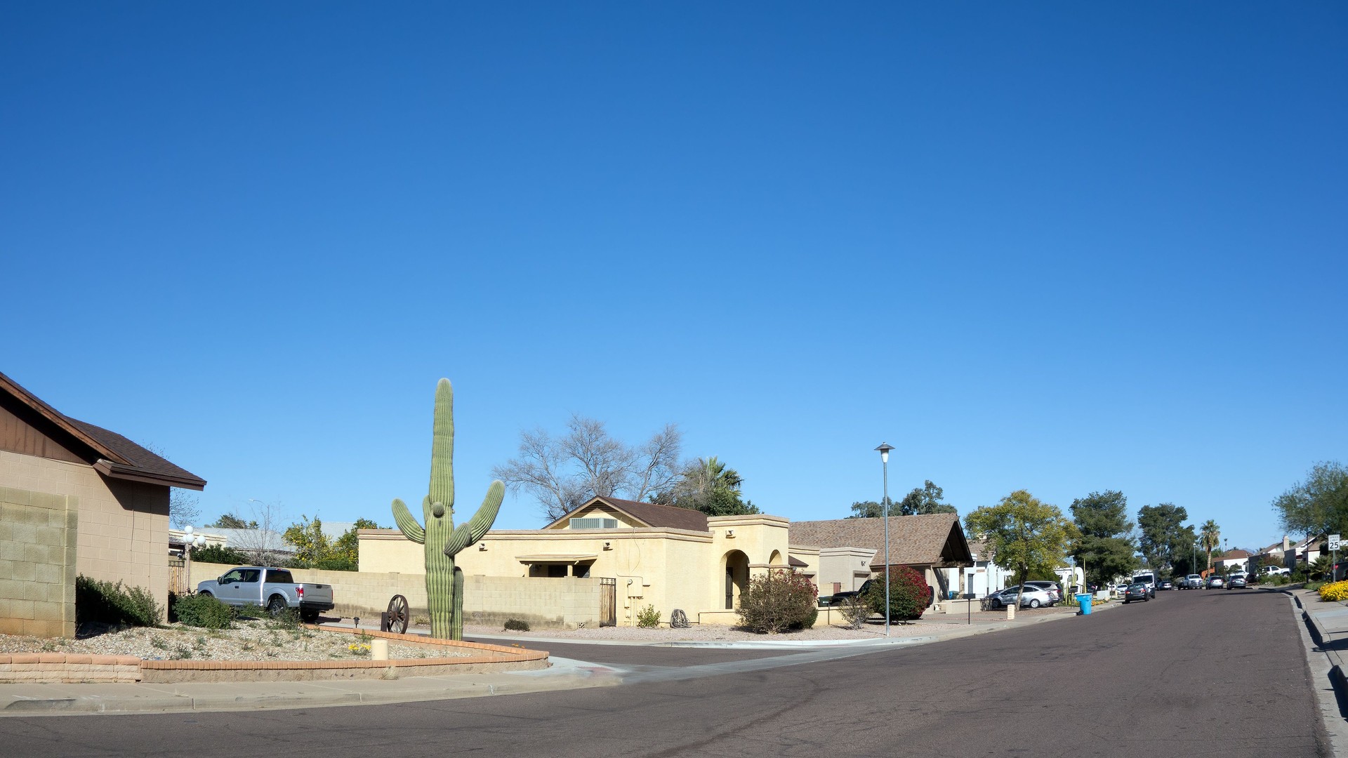 Arizona Residential Street in city of Phoenix