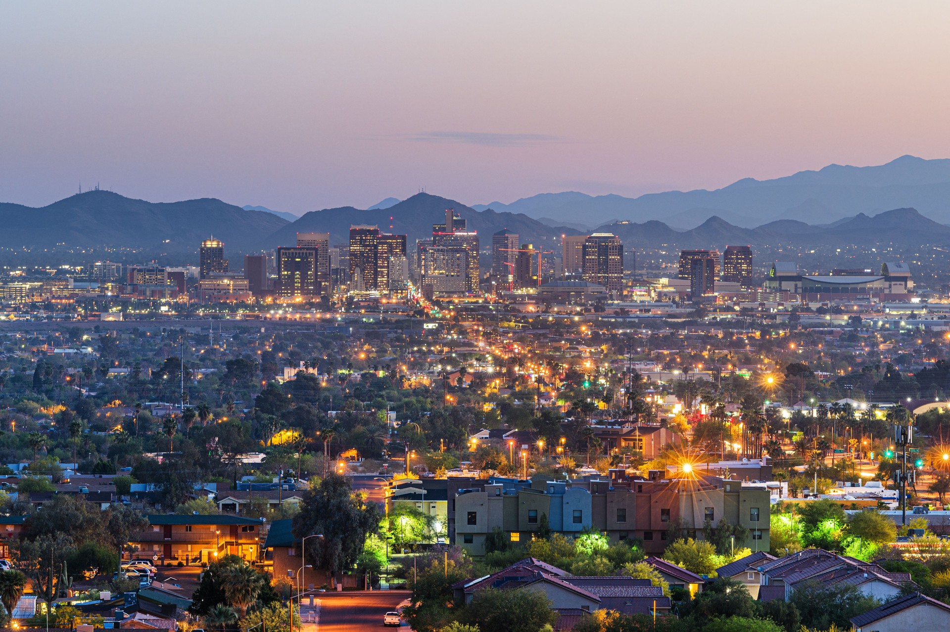 Phoenix, Arizona, USA Downtown Cityscape